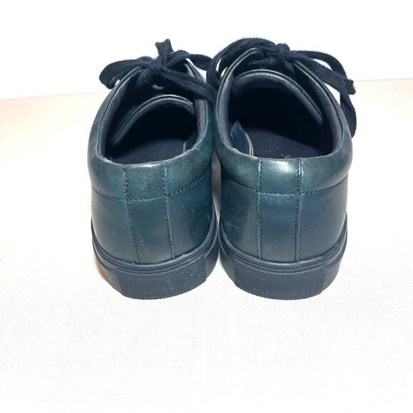 Wolf Shepherd Mens Leather Glider FS Navy Blue Lace Up Retro Sneakers Size 6 - Picture 4 of 7